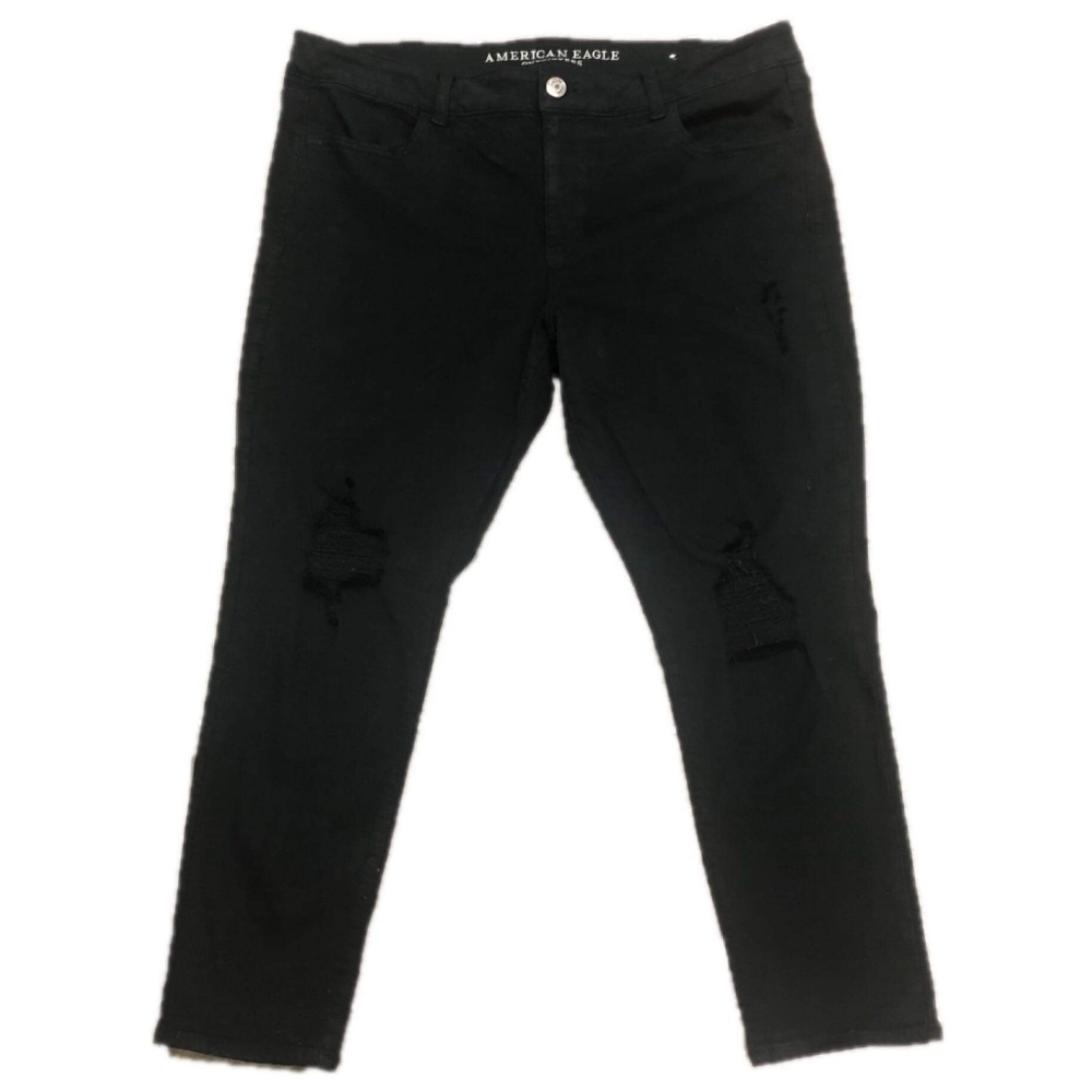 AEO PLUS SIZE Black Distressed  jeans